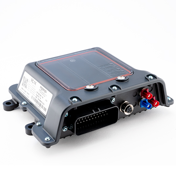 The owa5X in-vehicle data logger with its 35-pin connector and antenna sockets